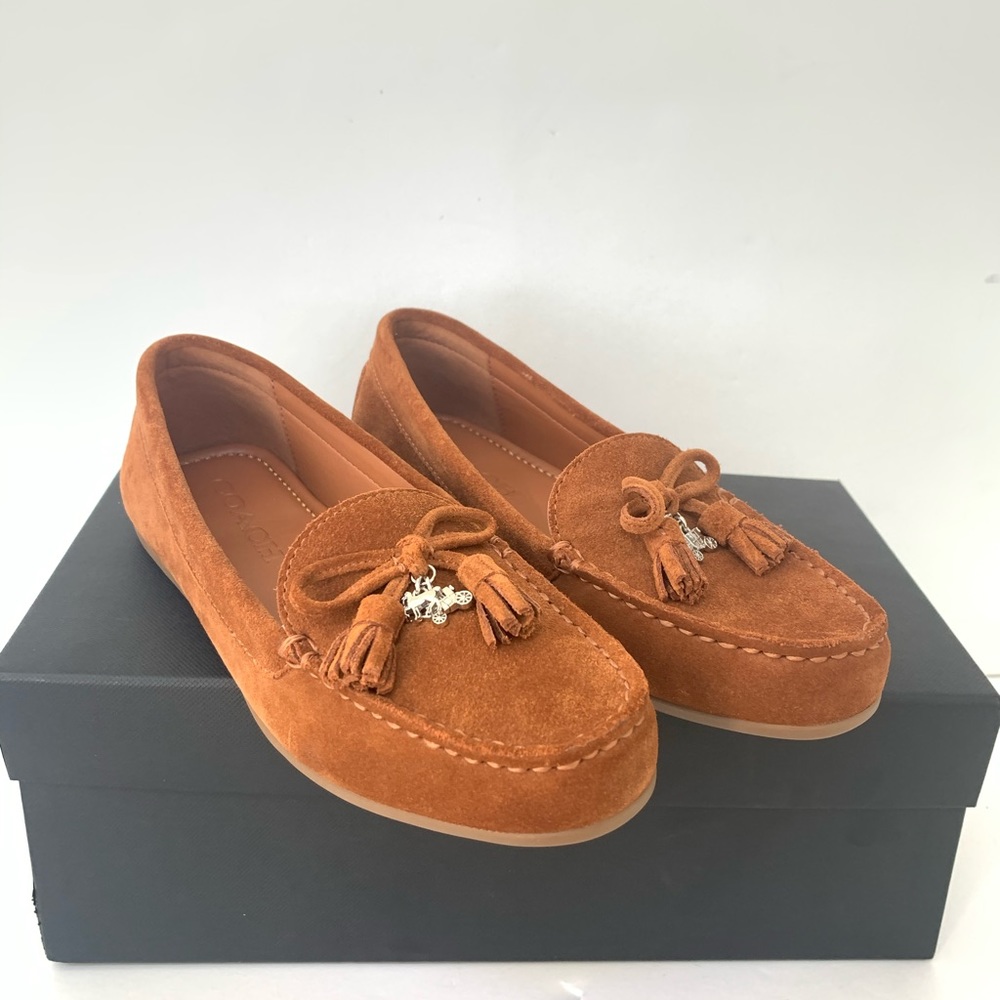 🌈COACH TASSEL GREENWICH DRIVER FLATS🌈
